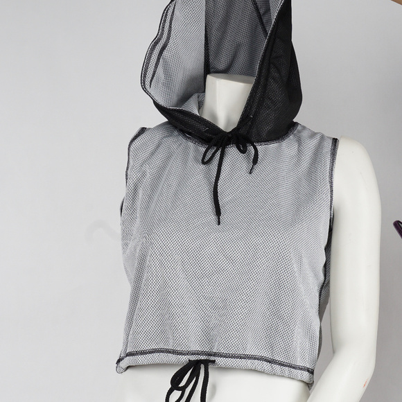 Mo sleeves crop top summer hoodie - Picture 3 of 5
